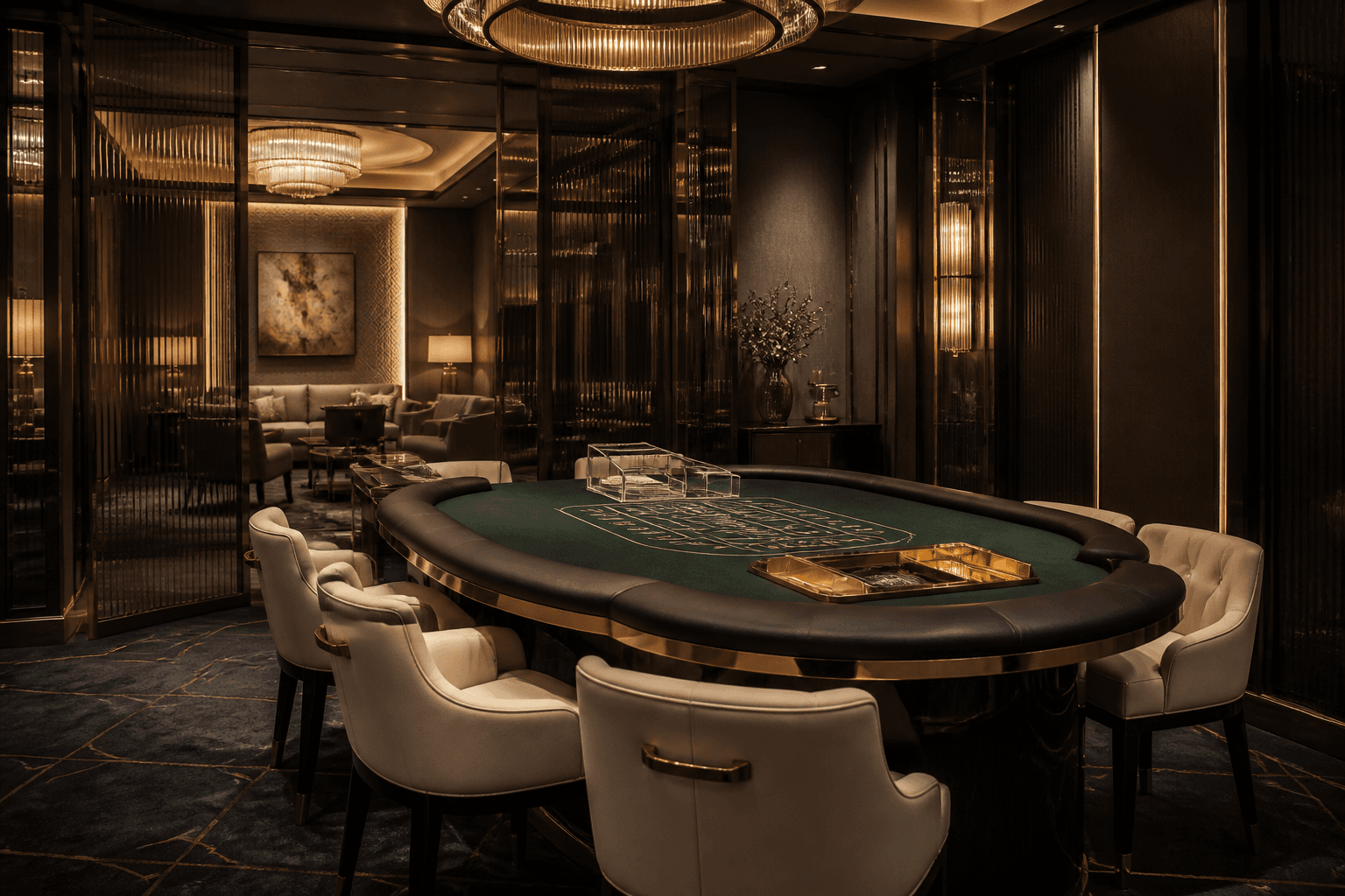 Baccarat salon at Maison Oriel